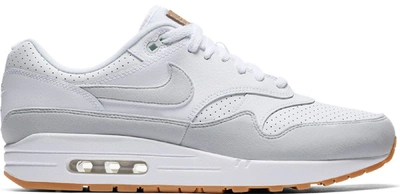 Pre-owned Nike Air Max 1 White Platinum Gum In White/gum Yellow-metallic  Silver-pure Platinum | ModeSens