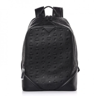 Pre-owned Mcm Backpack Monogram Ottomar Leather Black | ModeSens