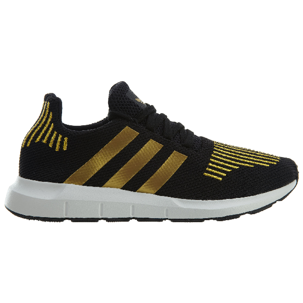 adidas swift run black and gold mens