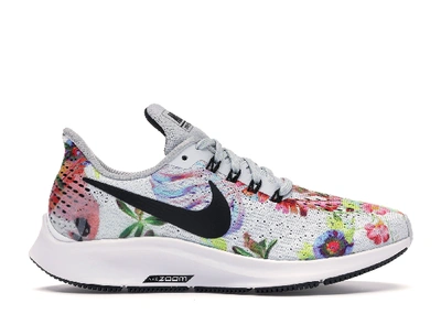 Pre-owned Nike Air Zoom Pegasus 35 White Floral (women's) In Pure Platinum/black-white