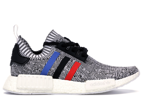 adidas nmd r1 tri color stripes black
