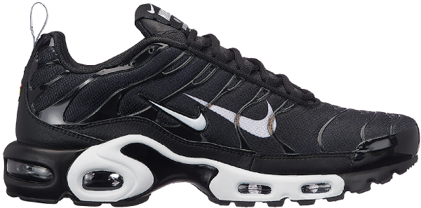 nike air max plus overbranding black