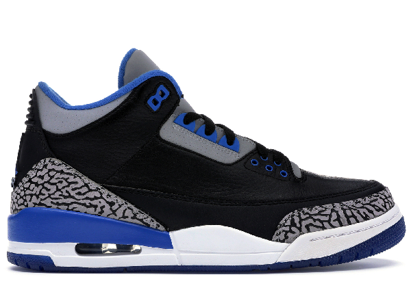 jordan 3 black sport blue