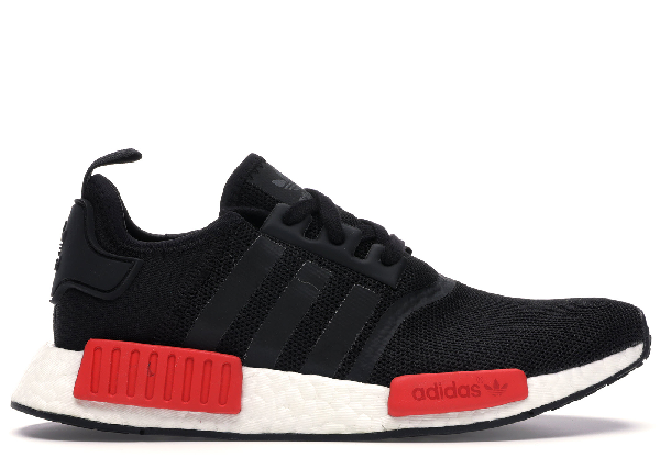 nmd r1 black and red