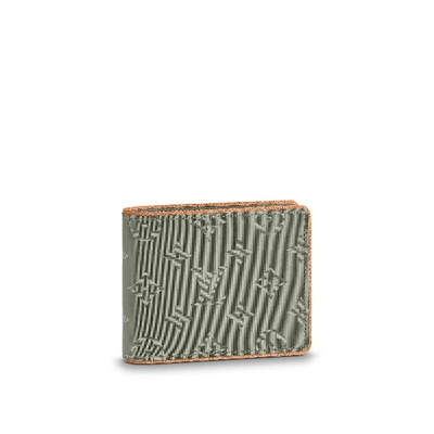 Pre-owned Louis Vuitton  Multiple Wallet Monogram Grey