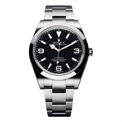Pre-owned Rolex  Explorer 214270 In Stainless Steel