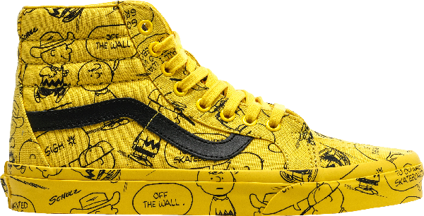 vans sk8 hi yellow black