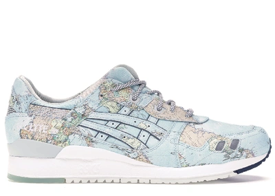 Pre-owned Asics Gel-lyte Iii Atmos World Map In Blue/blue | ModeSens