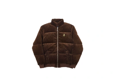 Pre-owned Palace Ralph Lauren Corduroy Down Jacket Mohican Brown | ModeSens