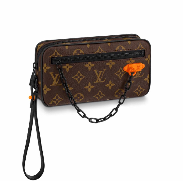 louis vuitton bag with orange chain