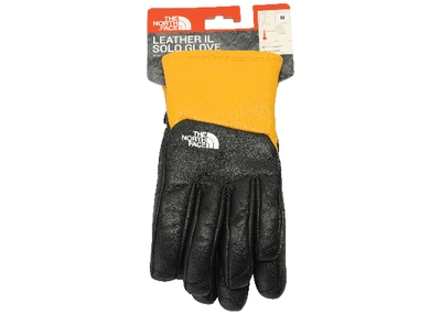 Pre-owned Supreme  The North Face Leather Gloves Yellow
