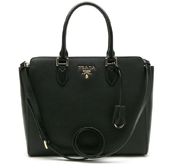 Prada Saffiano Galleria Handbag Black | ModeSens