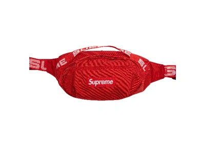 Supreme Waist Bag (SS18) Red  Supreme bag, Bags, Waist bag