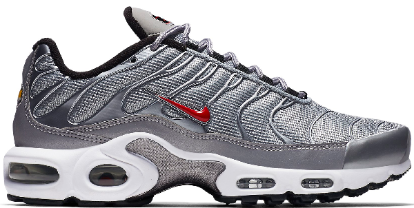 nike air max plus metallic silver