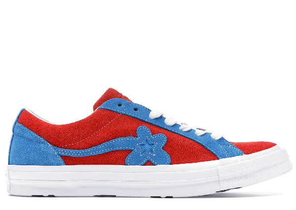 red blue and white converse