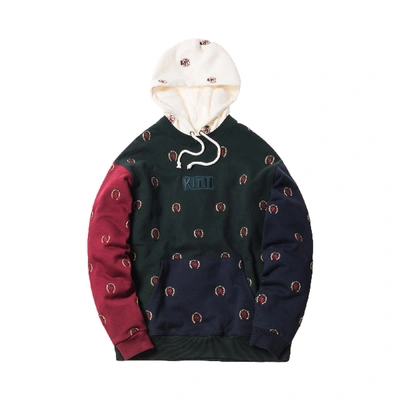 Pre-owned Kith  X Tommy Hilfiger Full Embroidered Crest Hoodie Multi