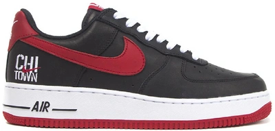 Pre-owned Nike Air Force 1 Low Chicago (2016) In Black/varsity Red-white