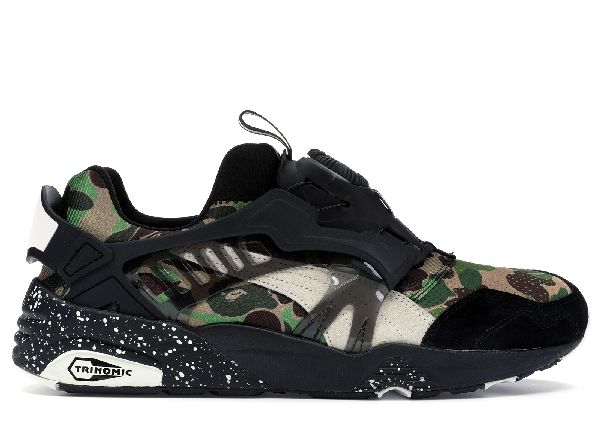 puma disc blaze bape camo green