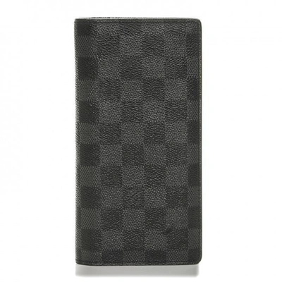 Pre-owned Louis Vuitton  Brazza Wallet Damier Graphite