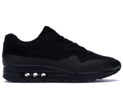 Nike Air Max 1 Leather Black White Dark Grey 654466-001 - Purchaze