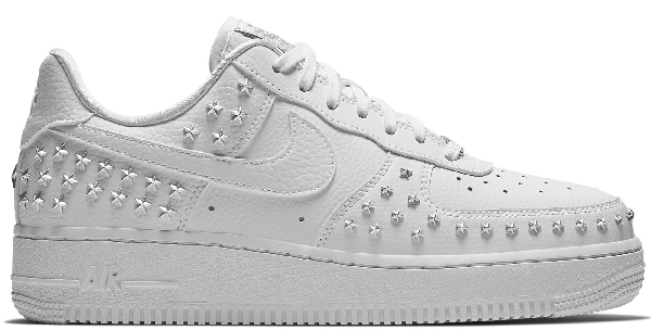 nike air force stars white