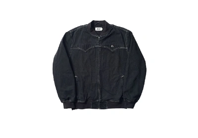 Pre-owned Palace  Jeans Bomber Black Stone Wash