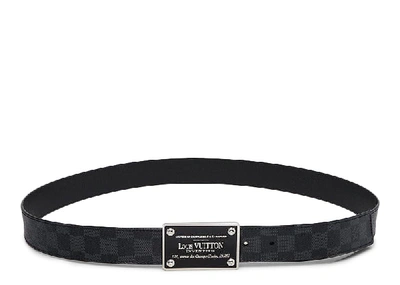 Louis Vuitton Inventeur Damier Graphite Leather Belt - Black Belts,  Accessories - LOU748131