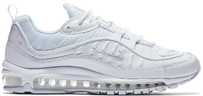 Pre-owned Nike Air Max 98 White In White/pure Platinum-black-reflect Silver  | ModeSens