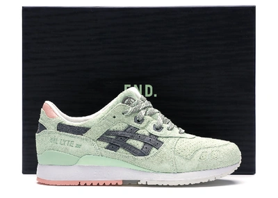 Pre-owned Asics Gel-lyte Iii End Wasabi (special Box) In Green Gecko/taupe Grey