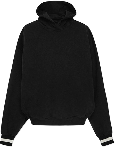 Pre-owned Fear Of God  Heavy Terry Everyday Hoodie Black