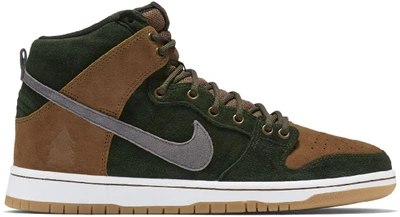 Pre-owned Nike  Dunk Sb High Homegrown Ale Brown In Sequoia/ale Brown-cool Grey-cool Grey