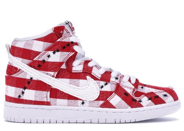 nike sb dunk high university red