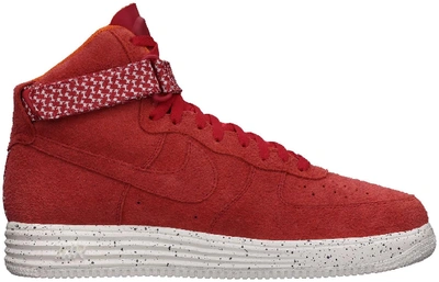 Pre-owned Nike Lunar Force 1 High Undftd Red In University Red/university  Red | ModeSens