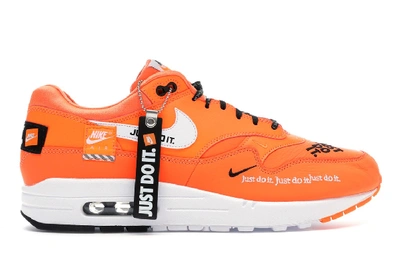 Pre-owned Nike Air Max 1 Just Do It Pack Orange In Total Orange/white-black  | ModeSens