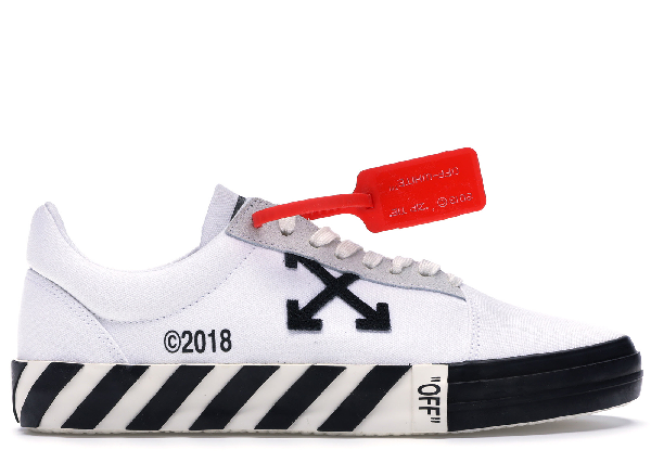 off white vulc low top red