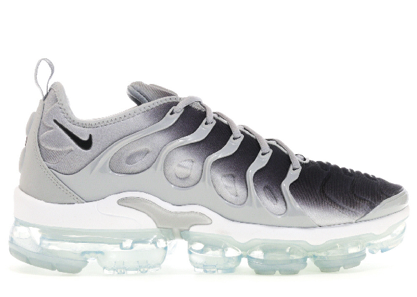 vapormax plus grey and black
