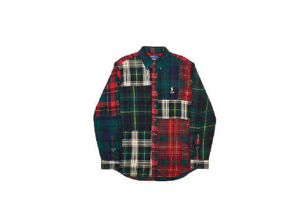 palace ralph lauren bd shirt pieced flannel plaid multi