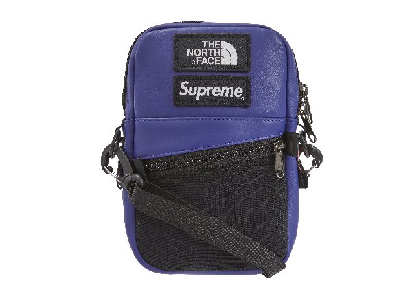 supreme north face leather bag