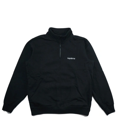 Pre-owned Supreme Color Blocked Half Zip Sweatshirt Black | ModeSens