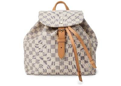 Pre-owned Louis Vuitton  Sperone Backpack Damier Azur Ivorie/grey