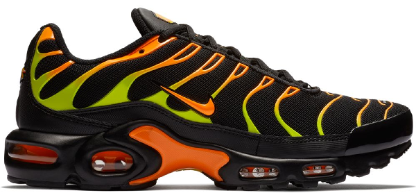 air max plus black volt total orange