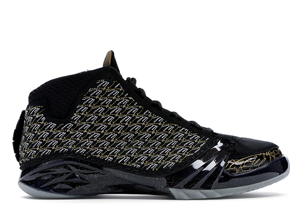 jordan 23 black and gold