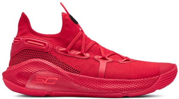 curry 6 red and black