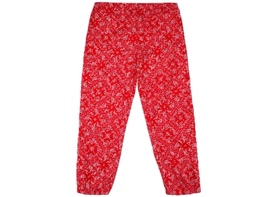 Pre-owned Supreme  Bandana Track Pant Red