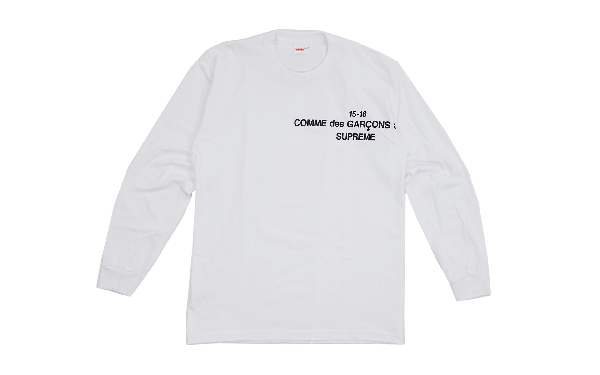 supreme comme des garcons long sleeve
