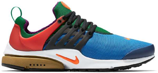 nike presto orange and blue