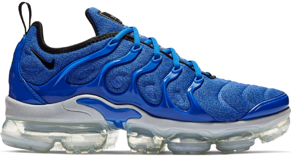 vapormax plus blue and black