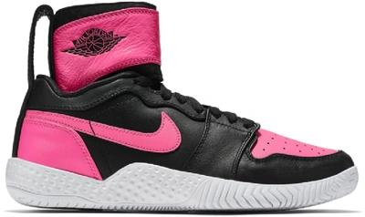 Pre-owned Jordan Nike Court Flare Aj1 Serena Williams Hyper Pink (women's) In Hyper Pink/white-black