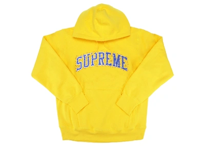 Pre-owned Supreme  Water Arc Hooded Sweatshirt Yellow