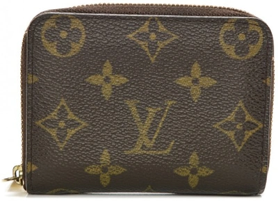 Pre-owned Louis Vuitton  Wallet Zippy Coin Purse Monogram Brown